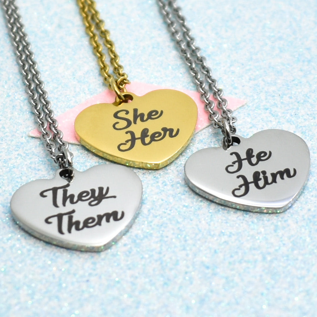 Have a Heart, Pronoun Necklace