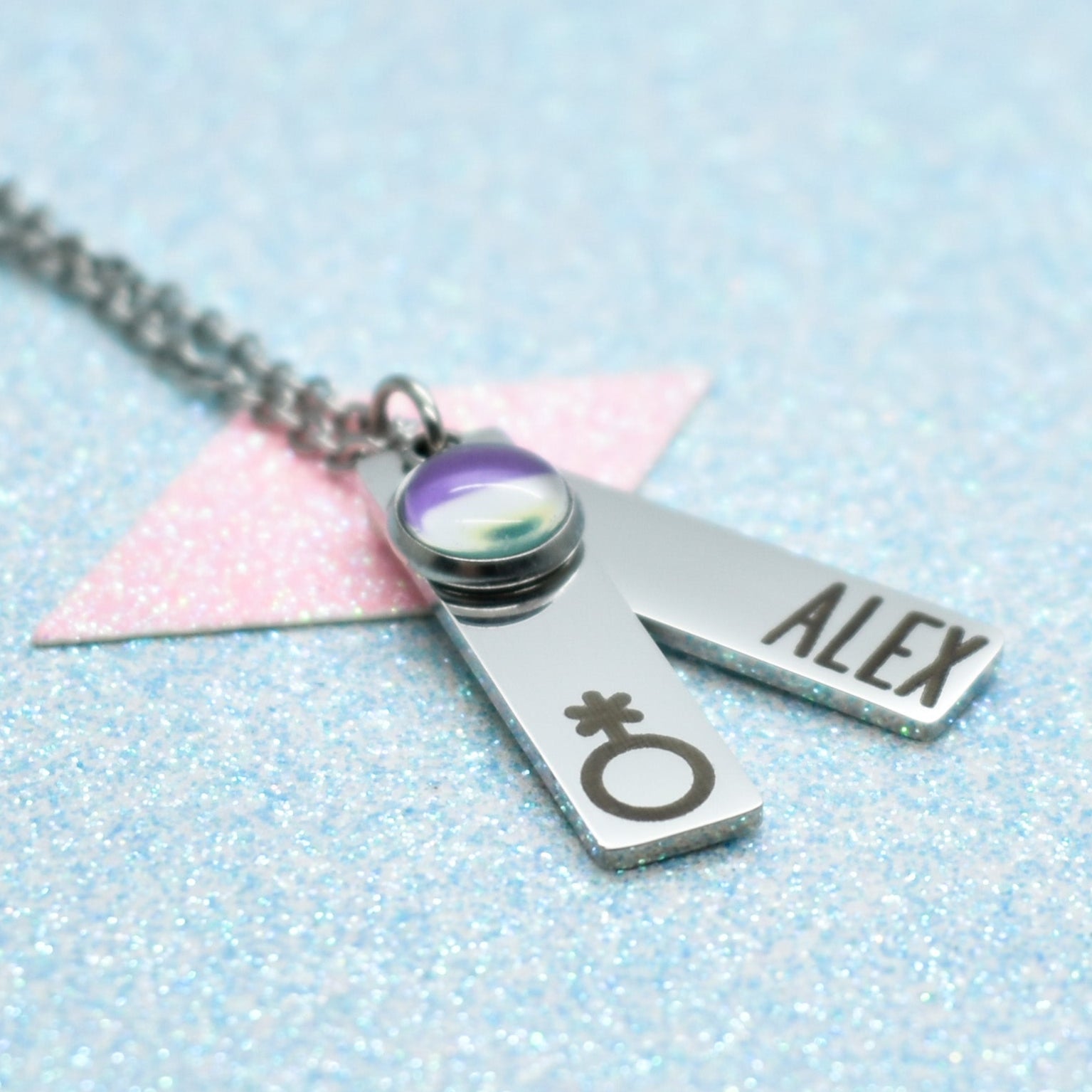 Ultra Virtuous, Gender Queer Necklace