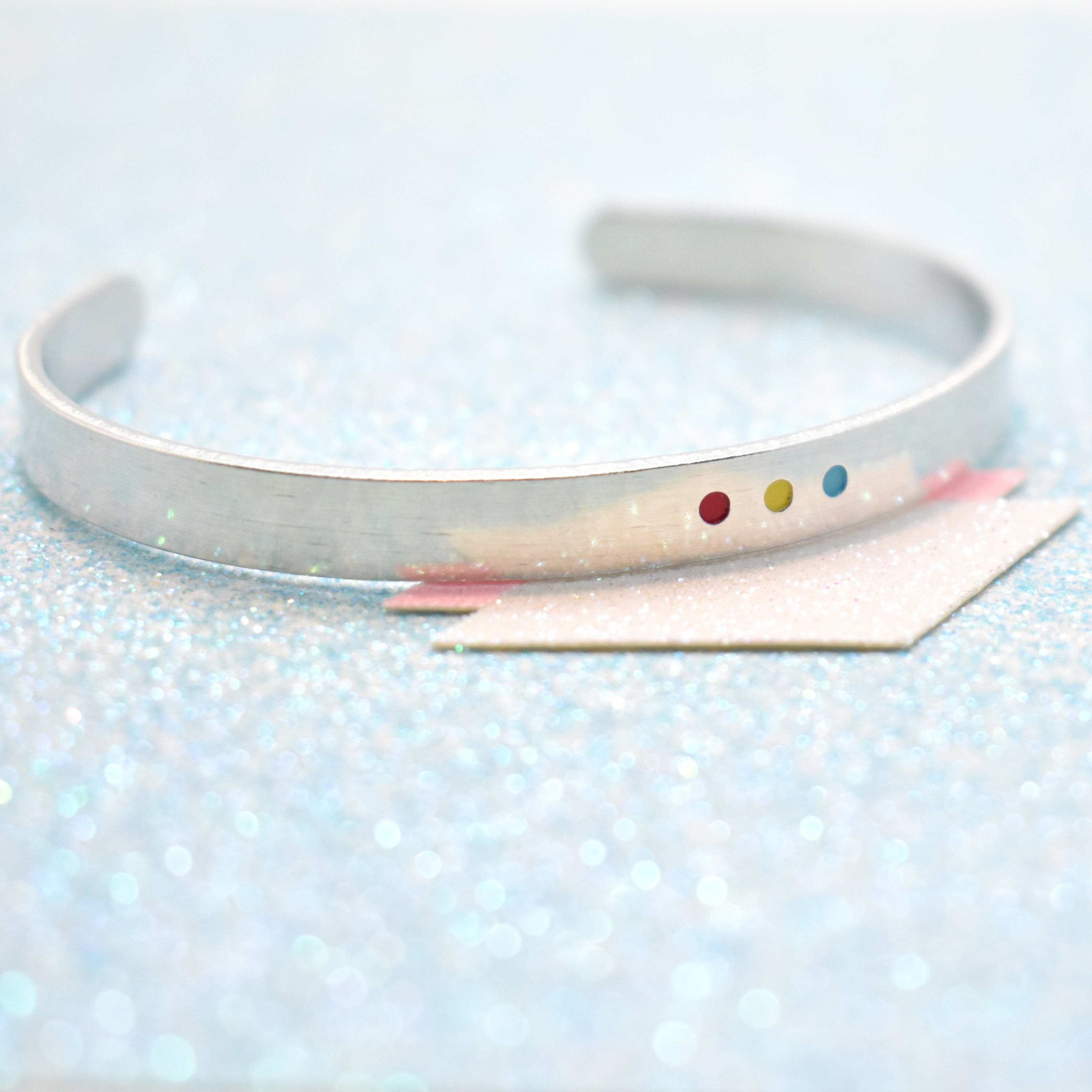 Minimalist Pansexual Pride Bracelet