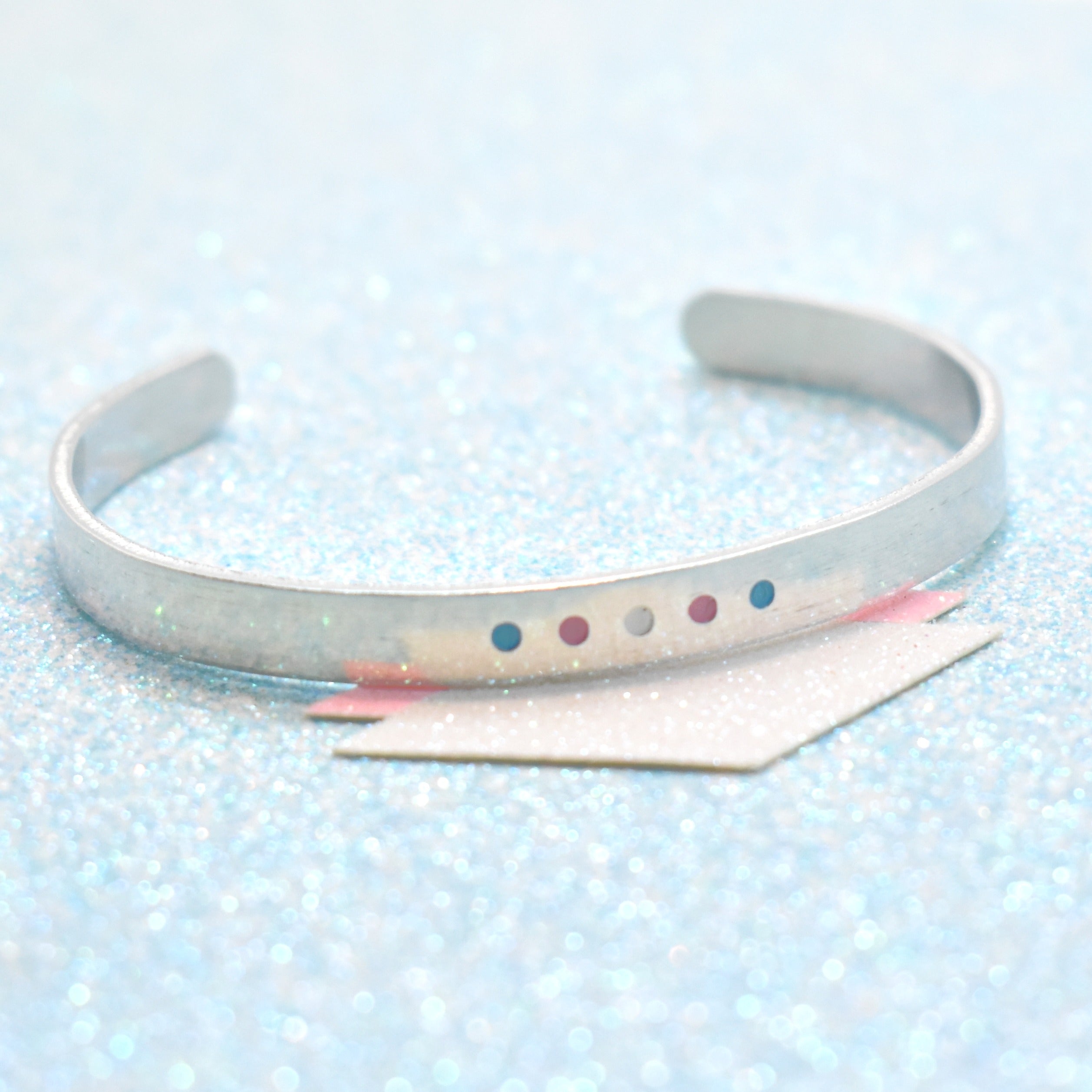 Minimalist Transgender Pride Bracelet