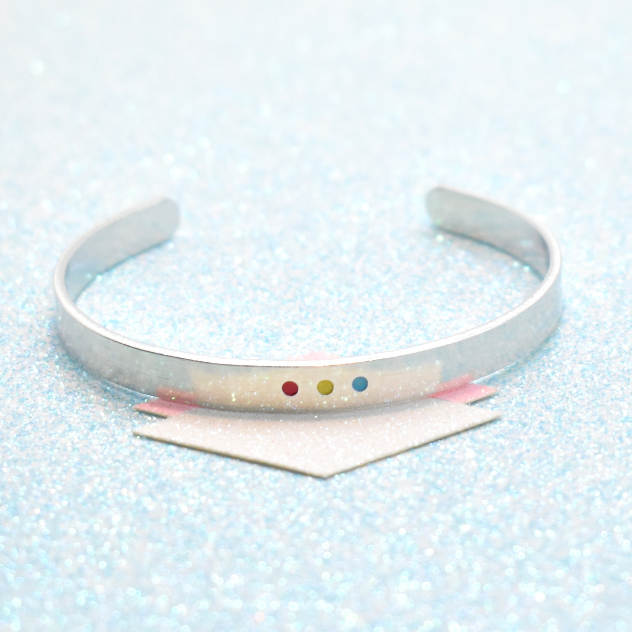 Minimalist Pansexual Pride Bracelet